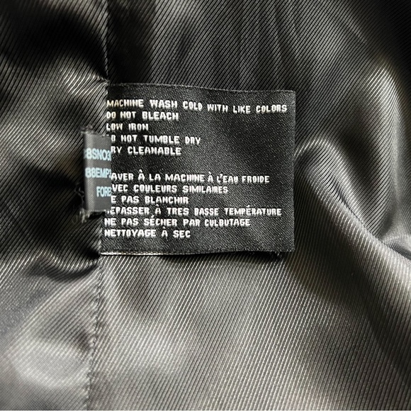 ELLEN TRACY 3 Button Black Rain Trench Coat Excellent Condition Size: S/P - Picture 6 of 7